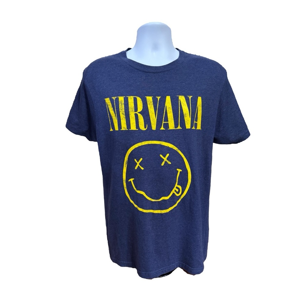 Nirvana Graphic T-Shirt in Blue and Yellow
